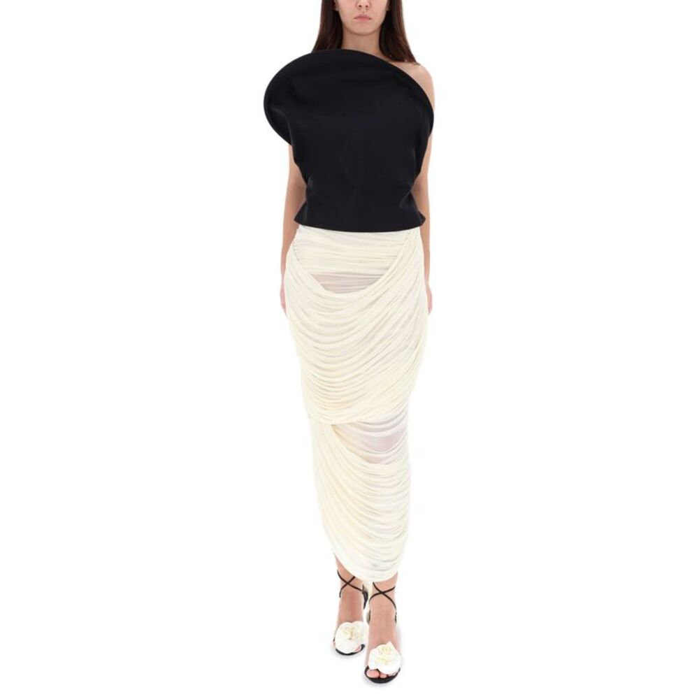 Magda Butrym Women Draped Midi Skirt - Picture 2 of 4